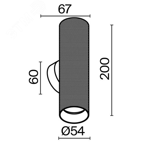 Светильник настенный (бра) Technical C080WL-02-GU10-W Белый - фото 3