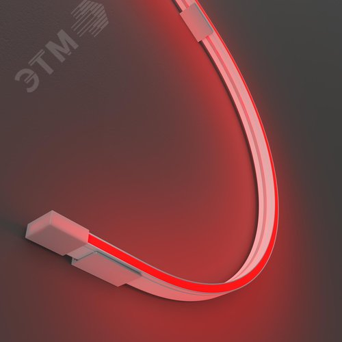 Неон гибкий 10x4 24В 9,6 Вт/м Red IP67 5м 432039 - фото 5