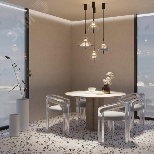 Светильник подвесной Bangkok LED 12W Черный - фото 6