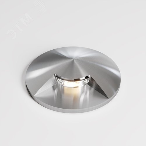 Светильник встраиваемый Outdoor Flash IP 67 LED 1W 3000 K Серебро - фото 5