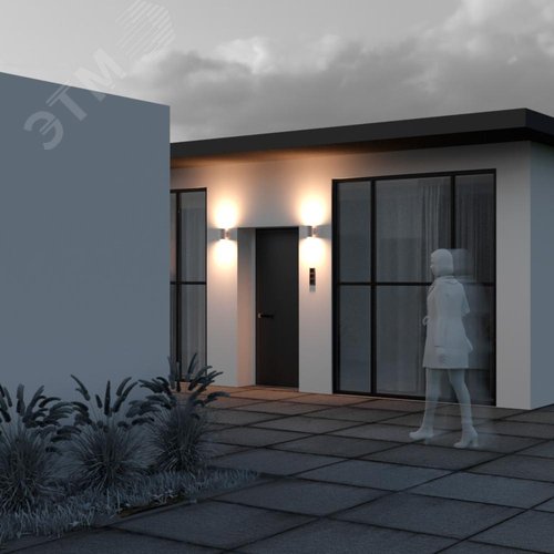 Светильник настенный (бра) Outdoor Shim IP 65 LED 10W 3000 K Белый - фото 3