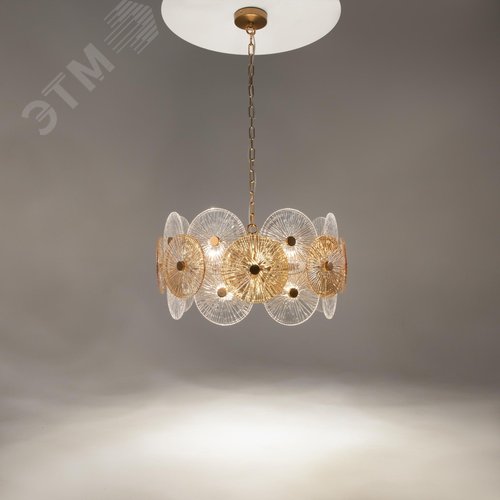 Светильник подвесной Aster E14х8х40W Золото - фото 4