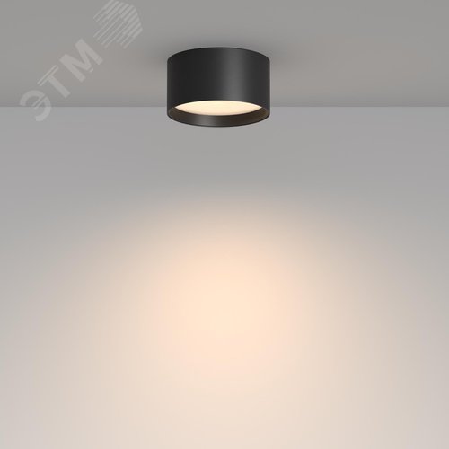 Светильник потолочный Glare LED 12W Черный - фото 5