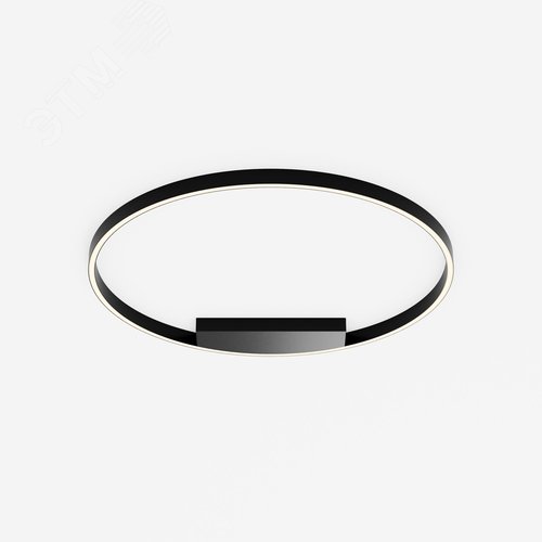 Светильник потолочный Rim LED 49W Черный - фото 3