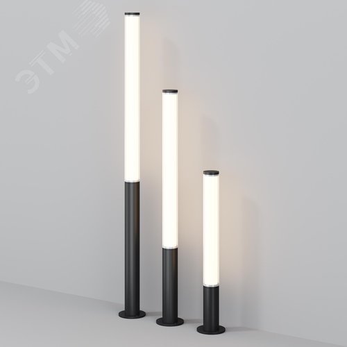 Светильник садово-парковый Outdoor Ginza IP 54 LED 100W 3000 K Черный - фото 6