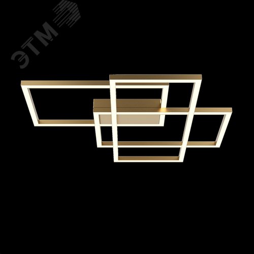 Светильник потолочный Rida LED 78W Золото - фото 6