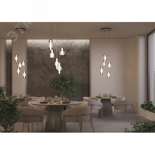 Светильник подвесной Drop LED 80W Хром - фото 7