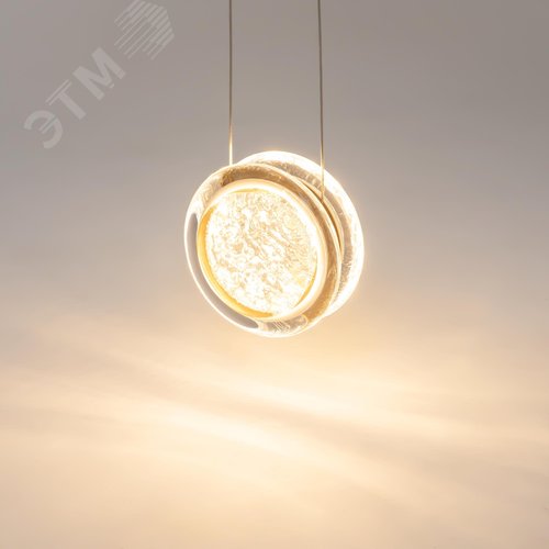 Светильник подвесной Pharao LED 7W Черный и Латунь - фото 5