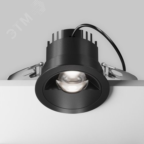 Светильник встраиваемый Parete DL100-12W2.7-3-4K-RD-B Черный - фото 4