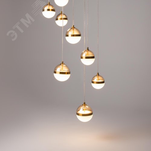 Светильник подвесной Area LED 120W Черный и Латунь - фото 3