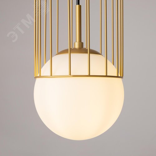 Светильник подвесной Telford E27х1х60W Золото - фото 4