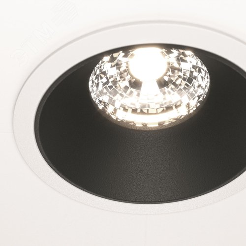 Светильник встраиваемый Downlight Alfa LED 4000K 15Вт 36 град IP20 CRI90 Бело-черный круглый 63х85мм 1150Лм - фото 3