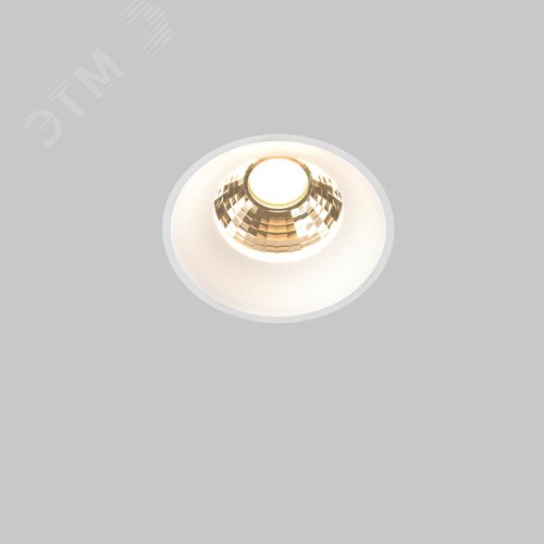 Светильник встраиваемый Round DL058-12W2.7K-TRS-W Белый - фото 3