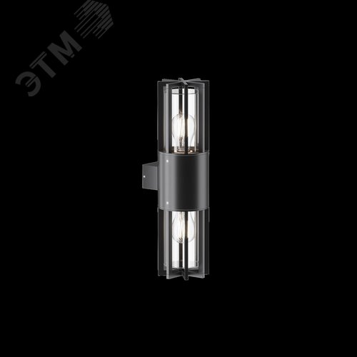 Светильник настенный (бра) Outdoor Barrel IP 54 E27х2х15W Графит - фото 3