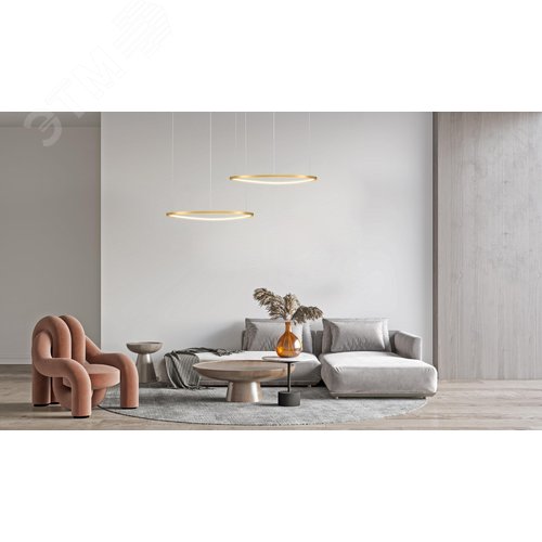Светильник подвесной Glint LED 25W Латунь - фото 3