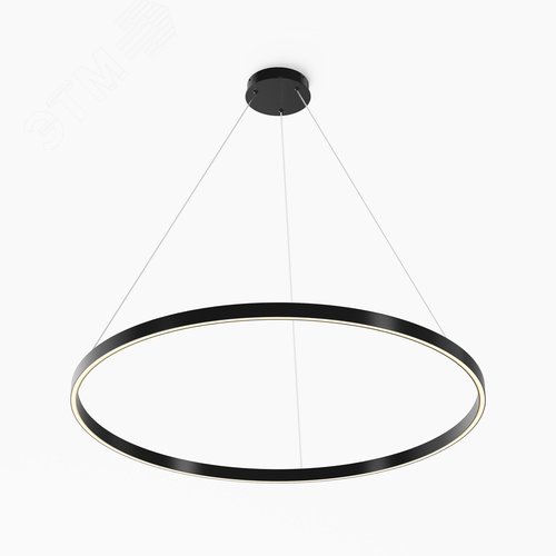 Светильник подвесной Rim LED 60W Черный - фото 3