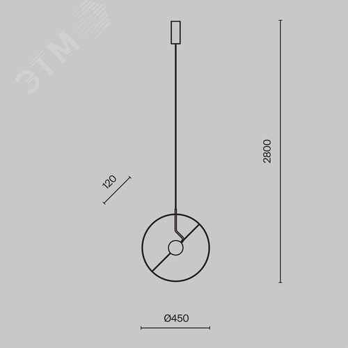 Светильник подвесной Reflex LED 14W Белый - фото 3