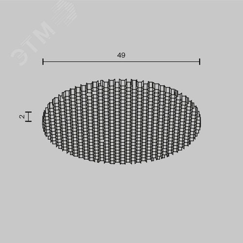 Светофильтр HoneyComb 49мм для Focus Led 12Вт - фото 3