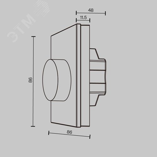 Панель управления роторная TRIAC DIM 230AC - фото 3