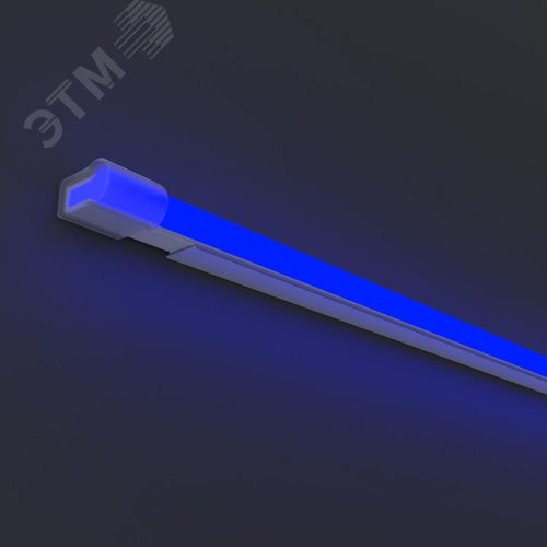 Неон гибкий 25x13 220В 8Вт/м Blue IP65 50м 201235 - фото 2