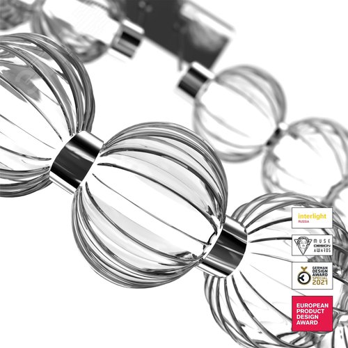 Светильник подвесной Amulet LED 23W Хром - фото 4