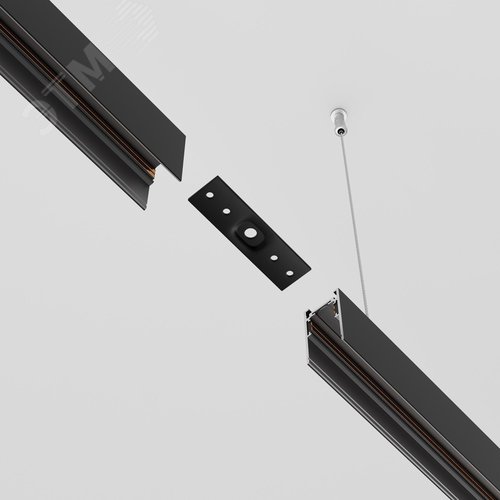 Коннектор прямой Exility накладной черный - фото 4