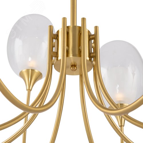Светильник подвесной Aura E14х8х40W Латунь - фото 3