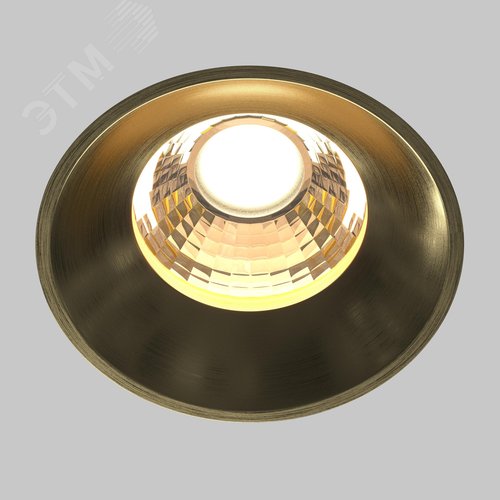 Светильник встраиваемый Round DL058-12W3K-TRS-BS Латунь - фото 2