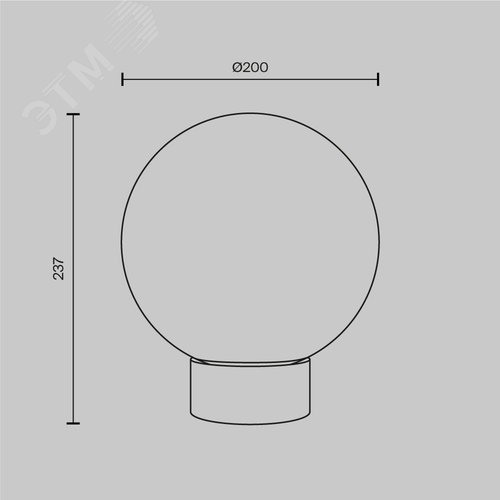 Светильник настольный Basic form E14х1х40W Золото - фото 2