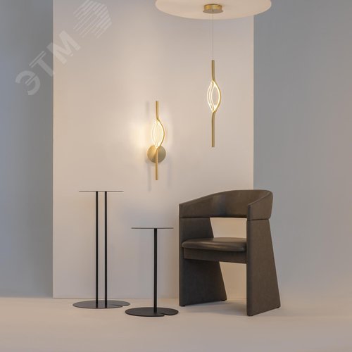 Светильник настенный (бра) Maytoni MOD347WL-L8BS3K Латунь - фото 5
