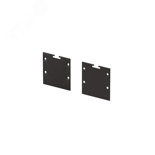 Комплект заглушек для профиля 35х35 2 шт. LED лента, ALM-3535BT-B-EC - фото 1