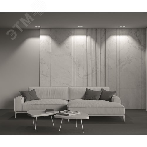 Светильник встраиваемый Downlight Alfa LED 3000K 2x15Вт 36 град Dim Triac IP20 CRI90 Бело-черный двойной квадрат 63х167х85мм 2100Лм - фото 5