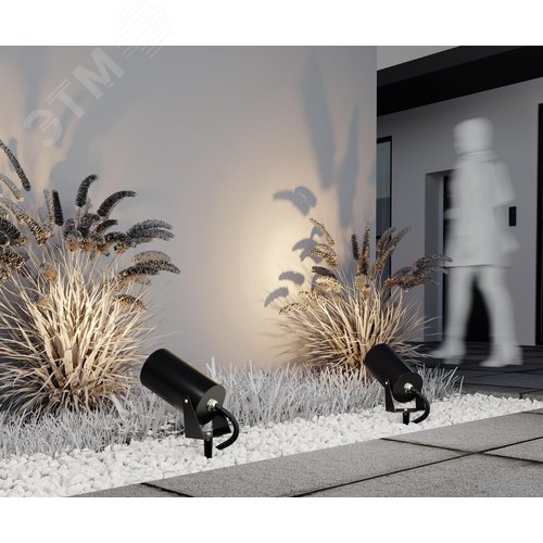 Светильник ландшафтный Outdoor Bern IP 65 LED 30W 3000 K Графит - фото 6