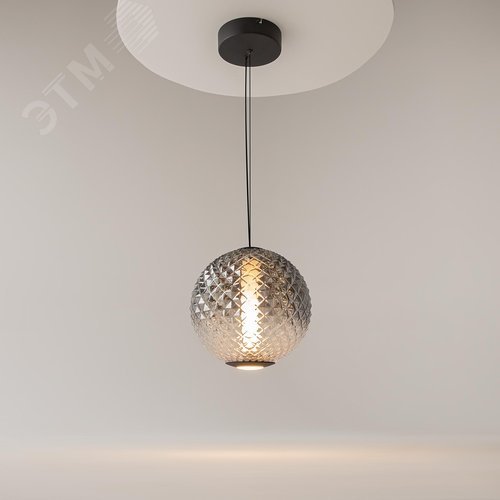 Светильник подвесной Bruma LED 12W Черный - фото 4