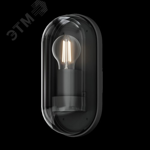 Светильник настенный (бра) Outdoor Candle IP 65 E27х1х15W Графит - фото 3