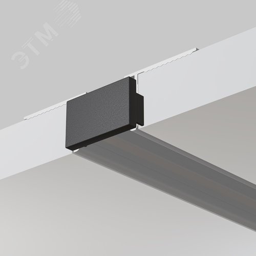 Заглушка для накладного/встраиваемого шинопровода 2 шт. Basity черный - фото 3