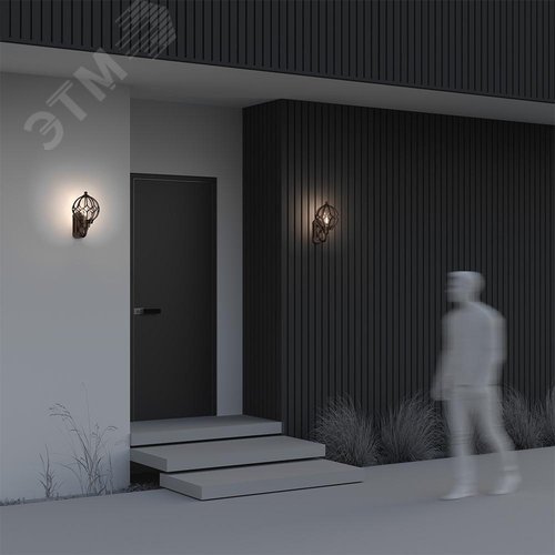 Светильник настенный (бра) Outdoor Via IP 44 E27х1х60W Золото Антик - фото 5