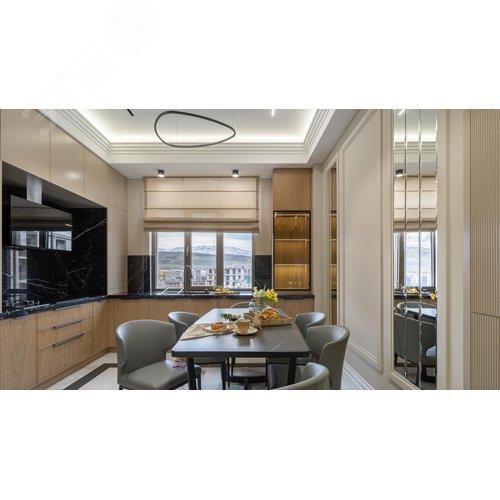 Светильник подвесной Glint LED 36W Черный - фото 3