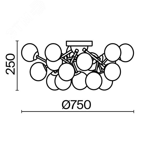 Светильник потолочный Maytoni MOD545PL-20CH Хром - фото 2