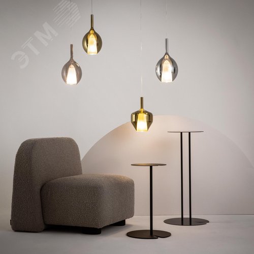 Светильник подвесной Duality E27х1х60W Черный - фото 5