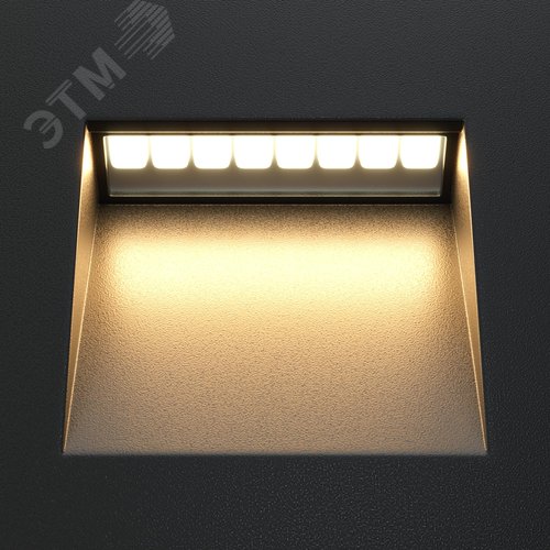 Подсветка для лестниц Outdoor Arca IP 65 LED 3W 3000 K Черный - фото 5