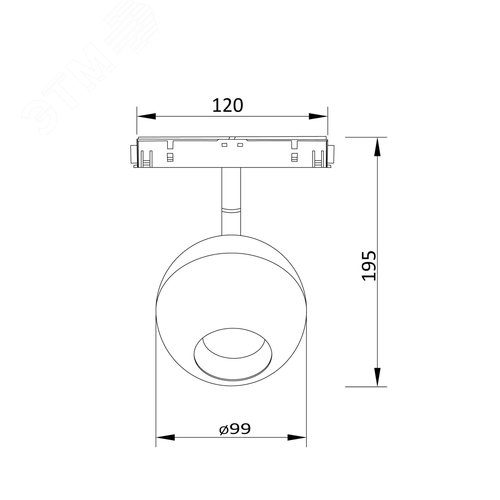 Светильник трековый Ball S35 3000K 15 Вт - фото 3