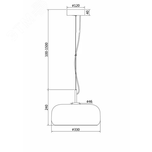 Светильник подвесной Madmen LED 6W Латунь - фото 3