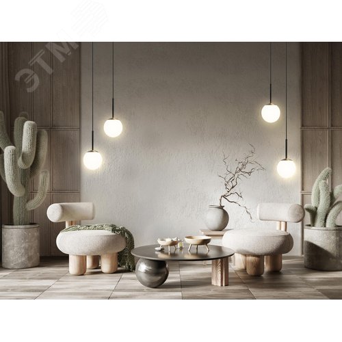 Светильник подвесной Basic form E14х1х40W Черный - фото 5