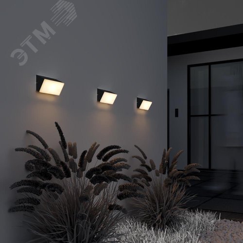 Светильник настенный (бра) Outdoor Brick IP 54 LED 10W 3000 K Графит - фото 3