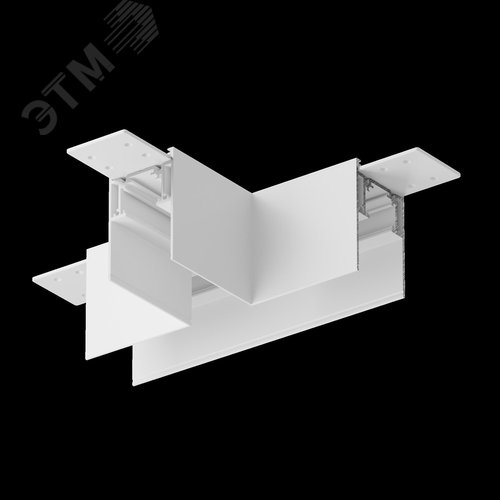 Коннектор Т-образный Gravity накладной белый - фото 6