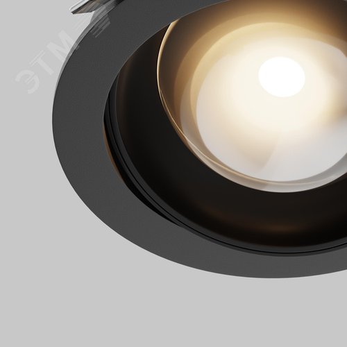 Светильник встраиваемый Lens Черный - фото 5