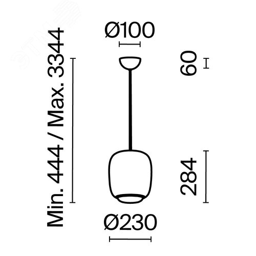 Светильник подвесной Maytoni MOD466PL-L12GR3K Серый - фото 3