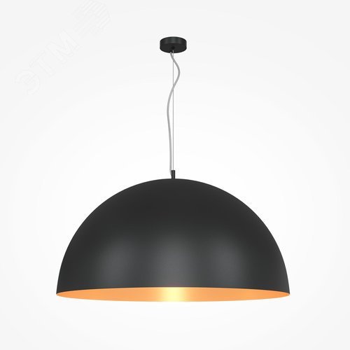 Светильник подвесной Dome E27х5х60W Черный - фото 3