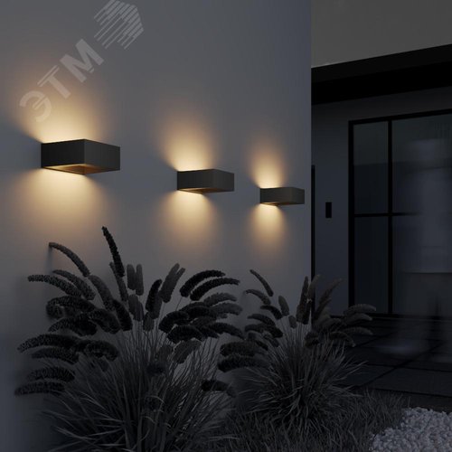 Светильник настенный (бра) Outdoor Cont IP 54 LED 18W 3000 K Графит - фото 3